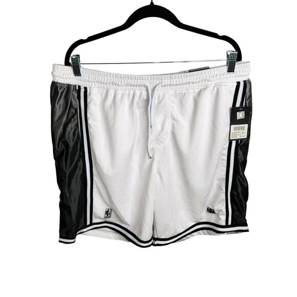 NBA Original Fit Basketball‎ Short 8" Inseam Men's XL White - Picture 1 of 10